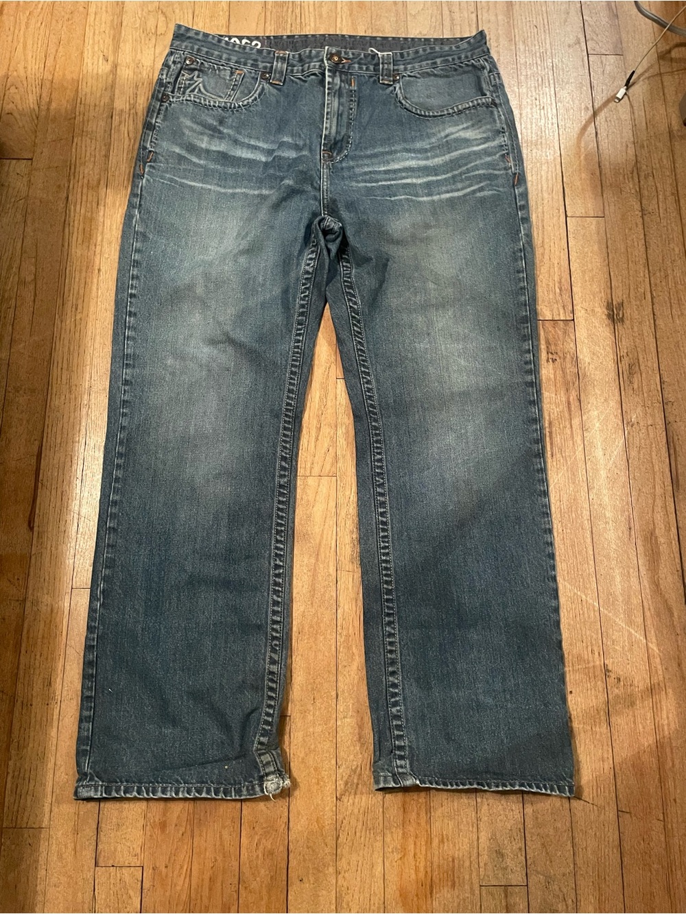 Ecko Unlimited Men's Straight Jeans - Faded Blue Denim